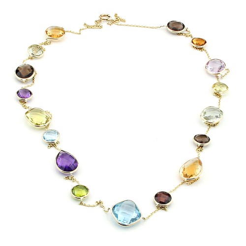 14k yellow gold - yellow, station
