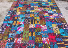 Dessus de lit patchwork tribal