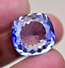 Coussin naturel bleu royal saphir de Ceylan 20,20 ct certifié pierre précieus...