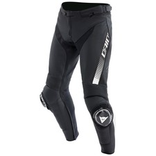 Pantalon en cuir Dainese Super Speed noir/blanc pantalon de moto pantalon...