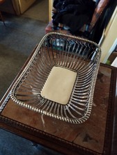 Banette/Corbeille en Métal Argenté Ajourée Orfèvrerie WMF Jugendstil