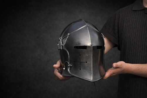 Casque barbuta armure - casque,