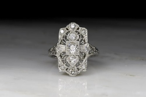Bague art déco - , édouardienne