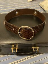 CEINTURE DE VOYAGE FEMME VINTAGE EN CROCODILE MARQUE SEPCOEUR ALSACE