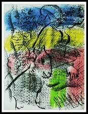 Marc CHAGALL : Composition pour XXème siècle,  lithographie originale 1970