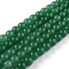 30 perles de jade gemme