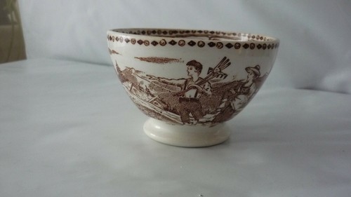 Ancien bol decor - ancien, à