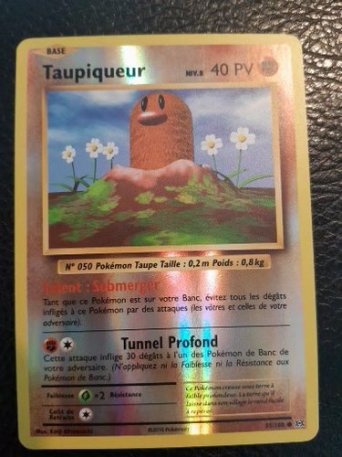 Carte pokemon taupiqueur - carte,