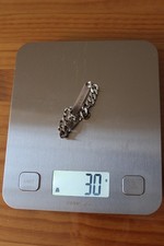 Gourmette bracelet argent ancien