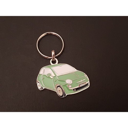 Porte clés profil fiat 500 - porte-clés,