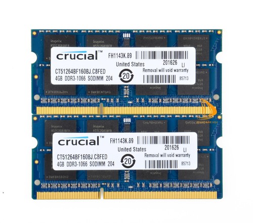 Crucial 2rx8 pc3 8500s - 2x,