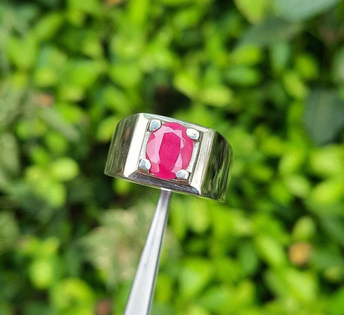 Bague chevalière homme - , en