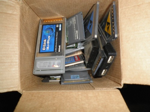 Lot pcmcia cards and - lot,