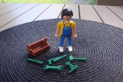 Playmobil figurine plombier - figurine,