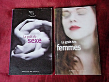 le gout  des femmes et le  gout  du sexe,  2  livres  en  bon  etat