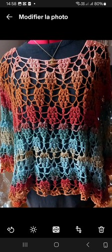 étole artisanale crochet - Étole,