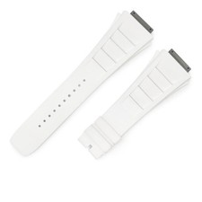 Bracelet caoutchouc RICHARD MILLE blanc 30 L 30 mm proche du neuf