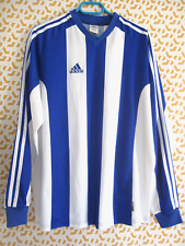 Maillot Adidas vintage Blanc Bleu année 2002 manche Longue Football jersey - XL