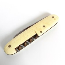 EKA Eskilstuna Sweden - Couteau de poche pliant suédois - 2 Lames 1 tire bouchon