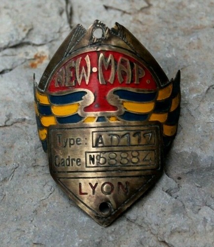 Ancienne plaque moto - plaque, new