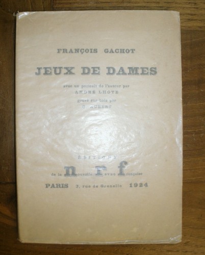 Gachot jeux de - (françois).,