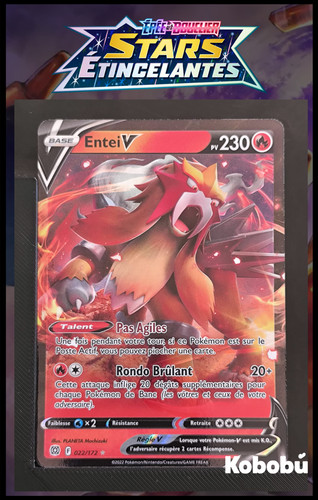 Carte pokémon entei 022 - pokémon,
