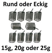 Panier D'Appât Panier Rond Équerré Méthode Feeder Pêche 15G, 20G, 25G