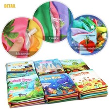 teytoy My First Soft Book, Nontoxic Fabric Baby Cloth Books Early Education Toys