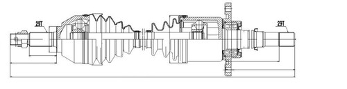 Arbre transmission pour - de,