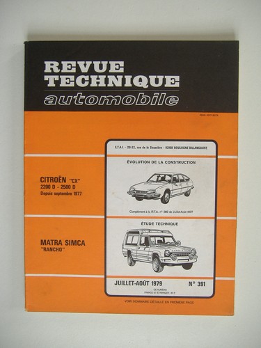 Revue technique rta matra - revue,