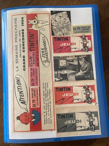 Tintin jeudi télévision - , rare