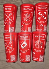 Lot 6 gobelets Paris 2024 Coca