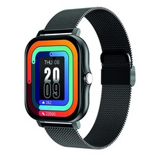 Avizar Montre Connectée Balnéo Écran 1,69" Bluetooth 5.1 IP67 Bracelet Acier