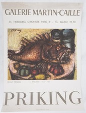 [AFFICHE D'ART] Franz PRIKING : La Rascasse #Martin-caille #Paris