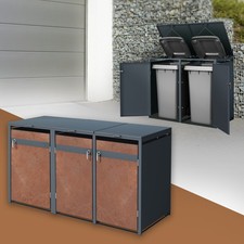 Abri pour 3 poubelles