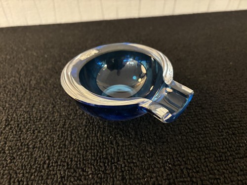 Cendrier forme poire bleu - , en