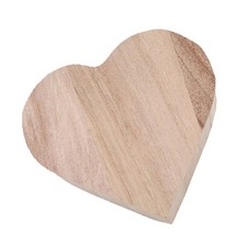 3PCS Valentin Gift Coeur Boîte en bois Boîte de rangement de bijoux de mode