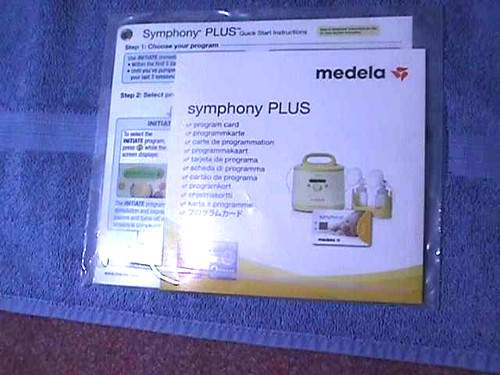 Medela symphony plus card - medela,
