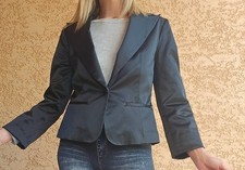 Veste /Blazer Noire Satinée