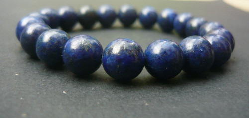 Bracelet perles 10mm lapis - de,