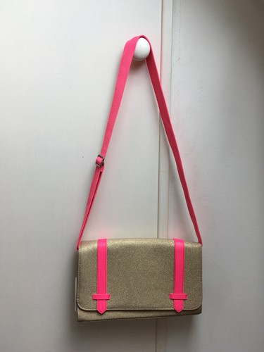 Sac bandoulière rose doré