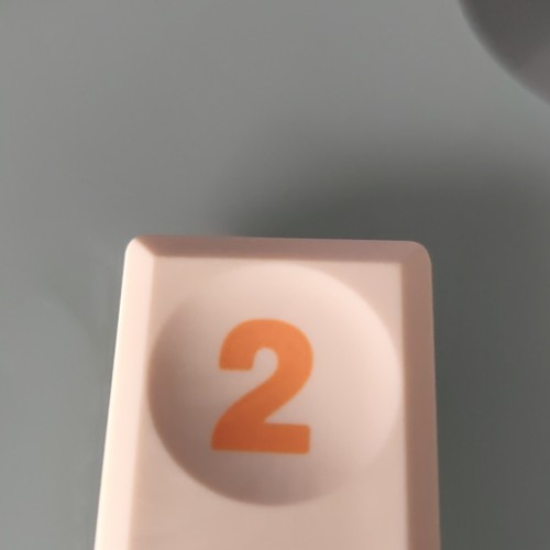 Tuile chiffre orange - chiffre,