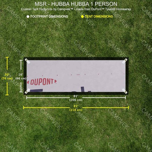 Tyvek footprint for the msr - tyvek,