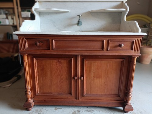 Meuble toilette avec vasque - toilette,