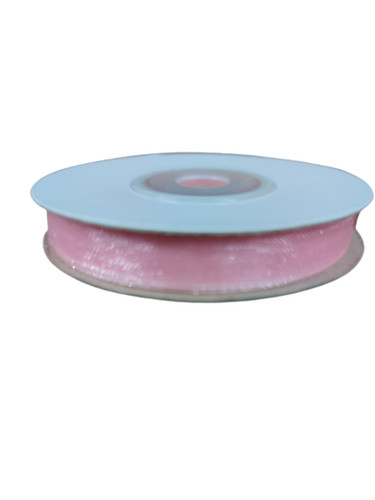 Ruban organza rose - rose, 10mm
