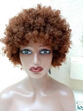 Perruque bob 8 pouces afro bouclés crépus perruque cheveux naturels bouclés 