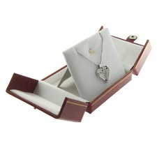 Red Faux Leather Charm Pendant