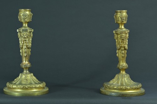 Ancien paire bougeoirs - de,