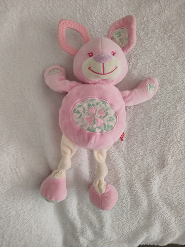 Doudou lapin souris - lapin, trefle
