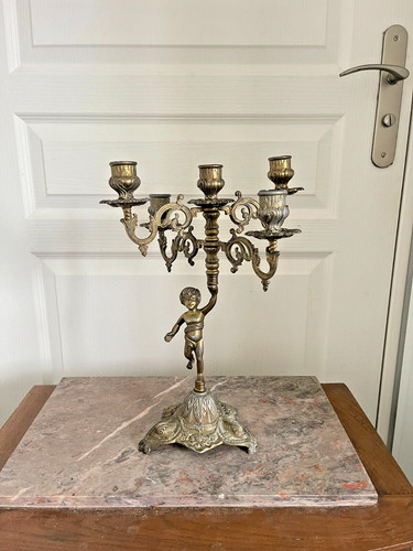 Ancien chandelier bougeoir - ancien,